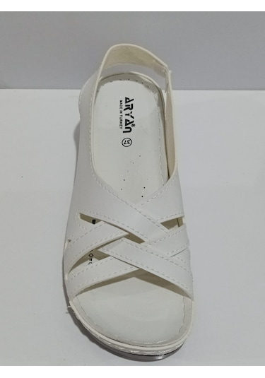 Aryan 37-759 Anatomic Kadın Dolgu Topuk Sandalet Siyah