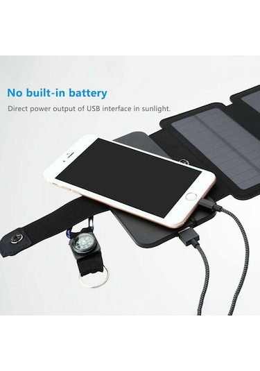 Butu N10 7.5W Katlanabilir Güneş Paneli Taşınabilir Şarj Cihazı