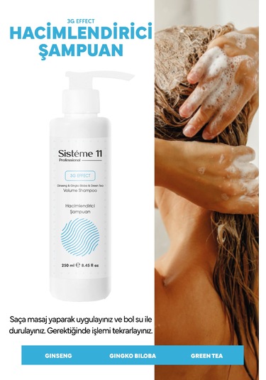 Sisteme 11 Hacimlendirici Şampuan 250 Ml Hacimsiz