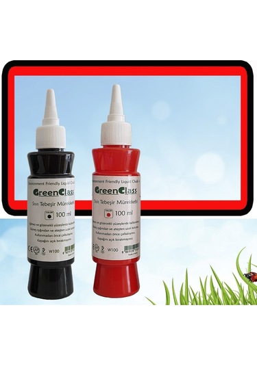 Green Class Mürekkep Seti- Kırmızı-Siyah