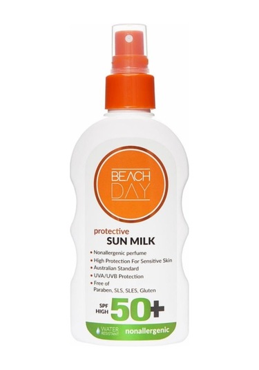 Beach Day Hassas Ciltler için Yüksek Koruyucu Güneş Sütü Spf 50+ 150 ML