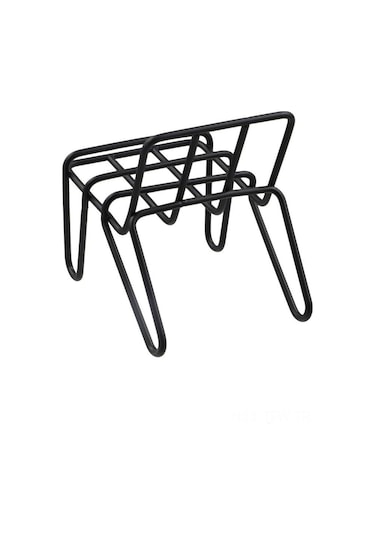 Tenfowee Siyah Sandalye Şekilli Dikey Metalle Çelik Telefon Tutucu