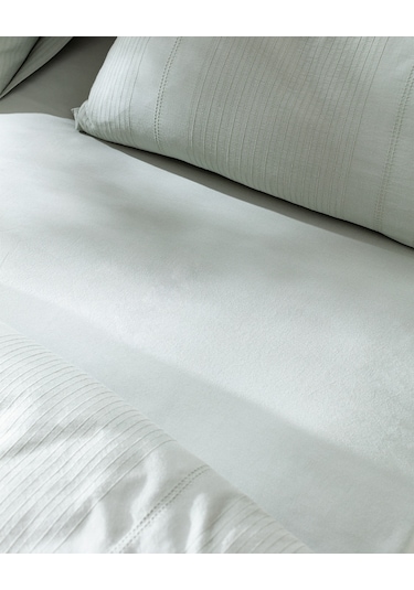 Madame Coco Rosalie Tek Kişilik %100 Pamuk Armürlü Nevresim Takımı - Haki Çok Renkli