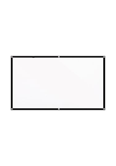 Suofeng 100 İnç 16:9 Beyaz Sehpalı Projeksiyon Ekranı - Çok Katlı Polyester, Taşınabilir Çanta Ve İğnelerle, Duvar Montajlı, İz Olmayan