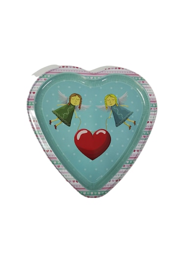 kalp şeklinde sunum ve çay tepsisi 27*27 cm