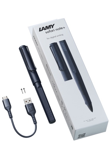 Lamy Safari Note+ Tablet Kalemi Çelik - Mavi- Siyah