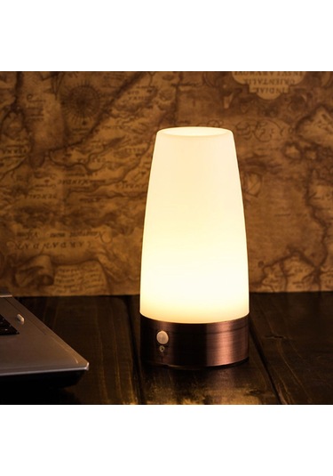 Dofolink Dairesel Hareket Sensörlü Led Lambası - Yatak Odası Gece Lambası, Bar Ambiyans Işığı, Sürekli/algılama Modu, 3aaa Pil Beslemeli Pil Yok Diğer