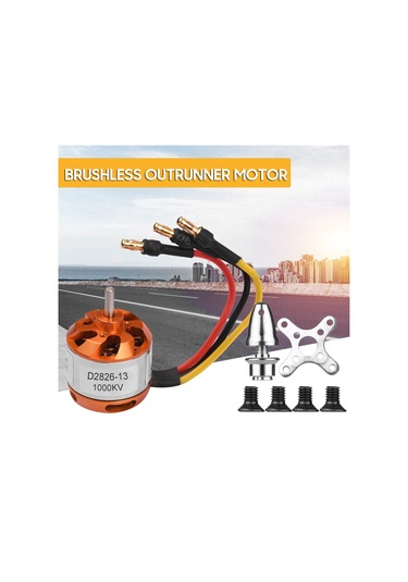 Kosona 1000kv Bakır Rengi Sabit Kanat Uçak Ve Model Uçaklar İçin Brushless Elektrik Motoru D2826-13