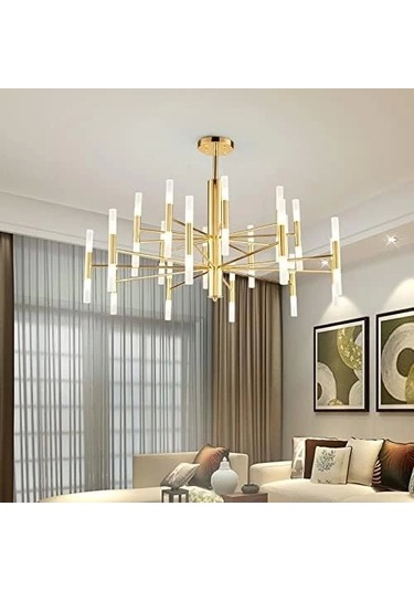 Leo 20 Başlıklı Eskitme Ledli Sarkıt Avize Çok Renkli