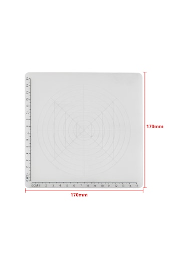 Kangvka Silikon 3d Kalem Çizim Matı D Tipi Beyaz - Çeşitli Şekil Yivleri İle Isı Dayanıklı, 2 Adet Rastgele Renkli Parmak Kapağı İle