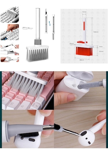 5 Fonksiyonlu Profesyonel Klavye Airports Kamera Kulaklık Temizleme Kiti Gamer Temizlik Seti