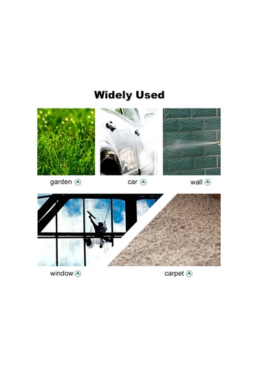 Monyee Alüminyum Metal Gövde, Bakır Uçlu Yüksek Basınçlı Bahçe Suyu Pistoli - Araba Yıkama, Çiçek Sulama, Zemin Temizleme Aracı Gümüş