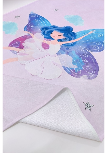 Sevimli Peri Dijital Baskılı 70x140 Cm Çocuk Plaj Havlusu