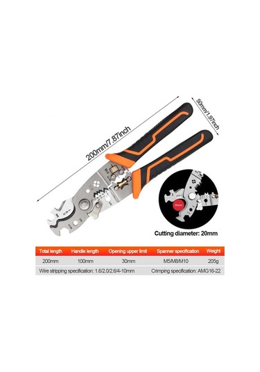 Ambition Yeni Çok Fonksiyonlu Tel Crimper Pense Kablo Kesici A