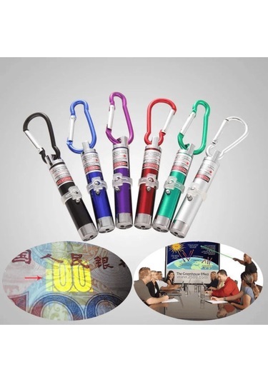 Pribor Kedi Lazer Oyuncak Anahtarlık 2 Fonksiyonlu