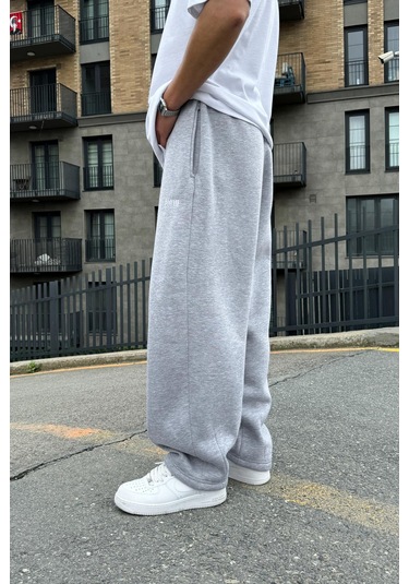 Flex Tech Oversize Eşofman Gri Melanj Gri Melanj