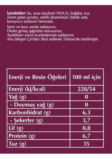 Fersan Soya Sosu 250 Cc Cam