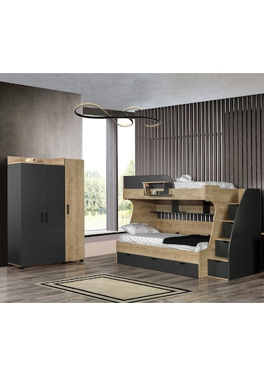 Çocuk Odası - Truva Ranza 3 Kapılı Dolap 90 X 190 CM