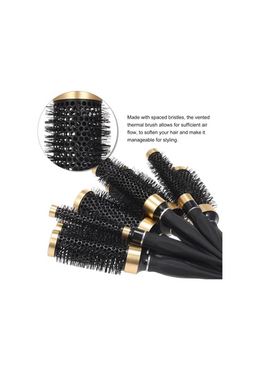 Vkemall Saç Hacimlendirici Yuvarlak Fırça - Isıya Dayanıklı Vented Tüp, Saç Yumuşatıcı Ve Şekillendirici, 2 Boyutu 2.2cm