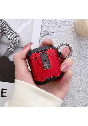 Air-pods Zore Airbag 35 Darbelere Karşı Dayanıklı Düğmeli Kılıf-mavi Mavi