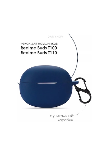 Danynov Realme Buds T100 Ve Realme T110 İçin Kılıf 135820622 Mavi