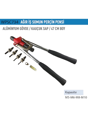 Wp Pro Ağır İş Somun Perçin Pensi 47cm