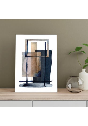 Dikdörtgen Denge Soyut Kanvas Tablo Nv00288