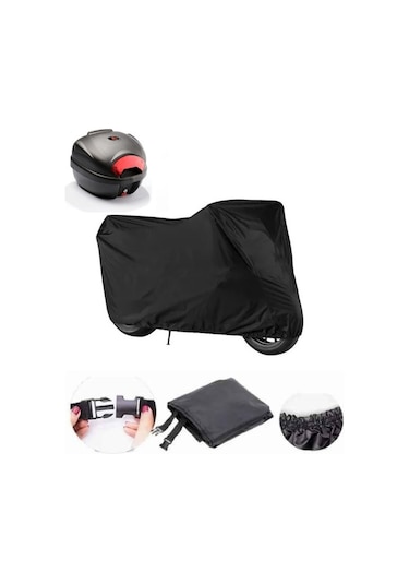 Mutt Razorback 250 Siyah Su Geçirmez Motosiklet Brandası