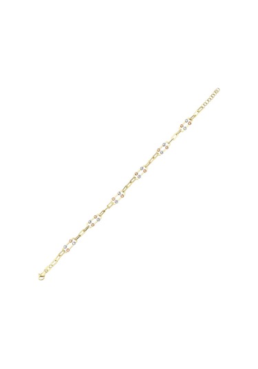 14 Ayar Ataç Tasarım Dorika Altın Bileklik