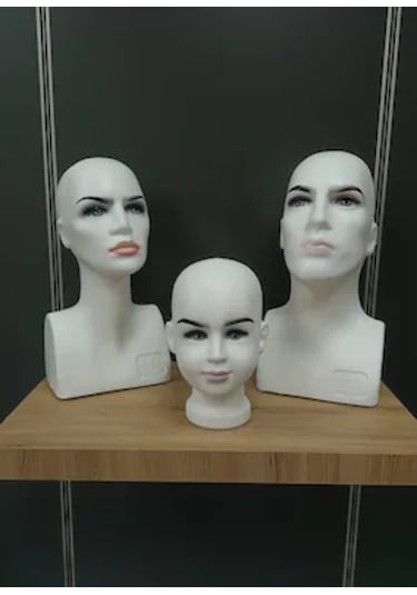 Uzmangrupraf Kafa Mankeni- Kadın Kafa Manken - Prova Mankeni - Plastik Manken