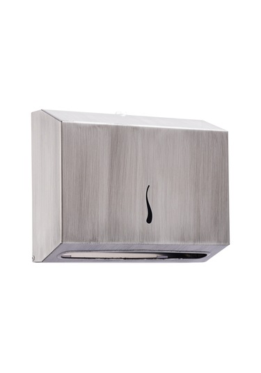 Paslanmaz Çelik Z Katlama Kağıt Havlu Dispenseri-200'lük-ESKİTME Krom Eskitme