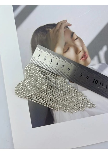 Slubov'u Aksesuar Yaldızlı Kalp Broş 296458810 Gümüş