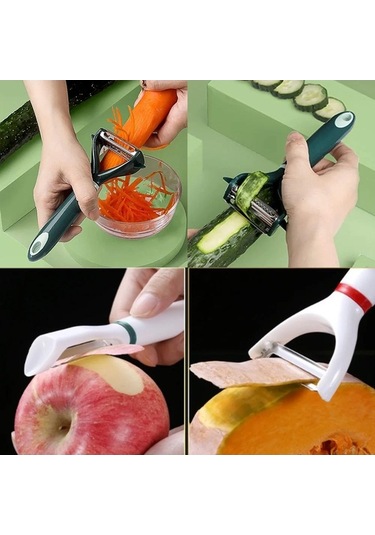 Trendooze Trend Soyucu, Soyucu Sebze Patates Paslanmaz Çelik, Beyaz Beyaz 3b 2'li Ds Beyaz