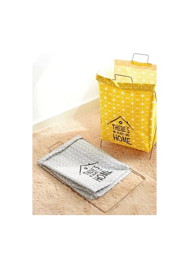 Home Set Katlanabilir Dikdörtgen Çamaşır Ve Eşya Saklama Sepeti 180459206 Gri