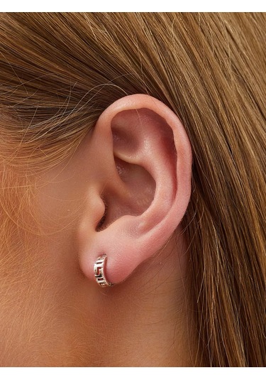 Markiz Desenli Küçük Gümüş 925 Küpeler 16790021 Diğer