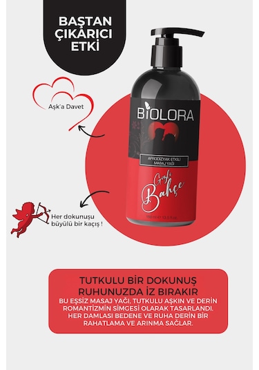 Biolora Gizli Bahçe Aromaterapi Vücut Masaj Yağı 150 ML