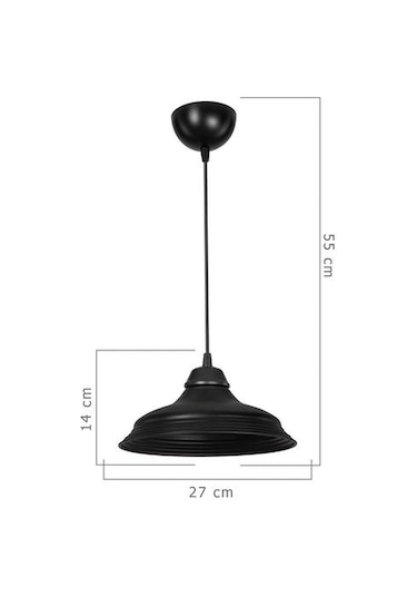 Modelight Lama Metal Sarkıt - Siyah Siyah