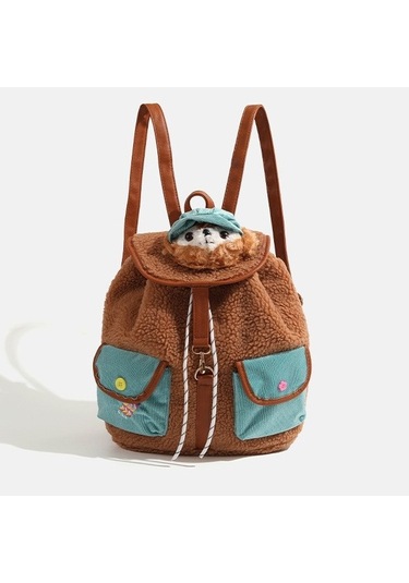 Charhp&kejnt Resmi Otantik Sevimli Stil Duffy Ayı Sırt Çantası Sırt Çantası 2024 Yeni Kız Öğrenci Okul Çantası Beyaz