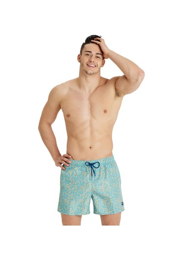 Arena Beach Short Allover Yeşil Erkek Deniz Şortu 005253880 Yeşil - Turkuaz