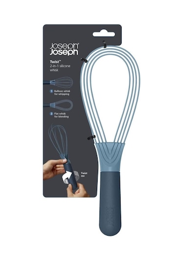 Joseph Joseph Çelik Silikon Saplı 2 İşlevli Çırpıcı (Balon ve Düz