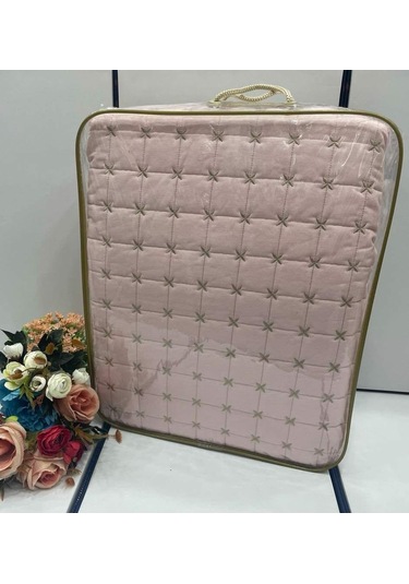 Yatak Örtüsü Nakışlı Çift Kişilik Toledo Pembe Pembe