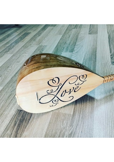 BAĞLAMA LOVE DESENLİ KISA SAP TAM SET SAZ