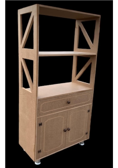 Çekmeceli Kapaklı Çapraz Raf