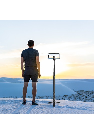 Sones Puluz 150cm Metal Selfie Çubuğu Monopod Insta360 One Rs / X2 / X3 / X4 İçin