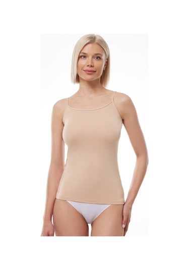 Malabadi Kadın Ayarlanabilir Ip Askılı Atlet Modal Atlet 140 - Ten Rengi