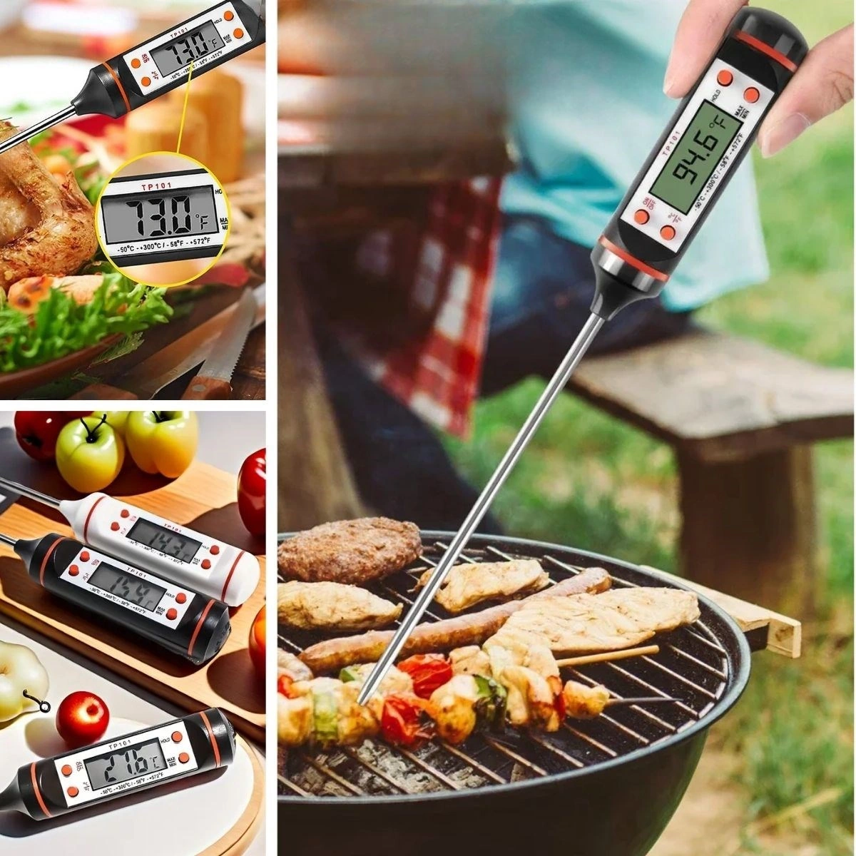 Ams Net Dijital Gıda Termometresi Süt,et,yoğurt Mayalama,mama Derecesi Ölçer Gıda Termometresi