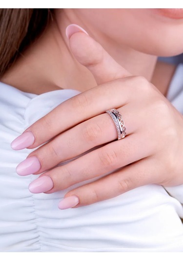 Torgovyj Dom Uvelir Holding Evlenme Teklifi İçin 925 Ayar Gümüş Yüzük 429749530 Gri