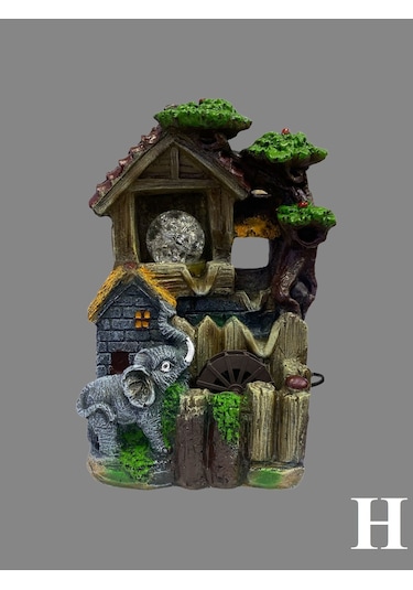 Işıklı Süs Su Şelalesi (Boy 25 En 17X20 Cm Arası)