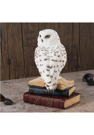 Veronese Design Kar Baykuş Ev Dekor Heykeli