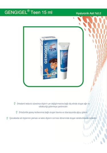 Teen Jel Çocuk Hasar Görmüş Ağız Doku Jeli 15 ML
